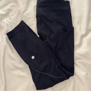 lululemon athletica Black Leggings with Pockets 25”